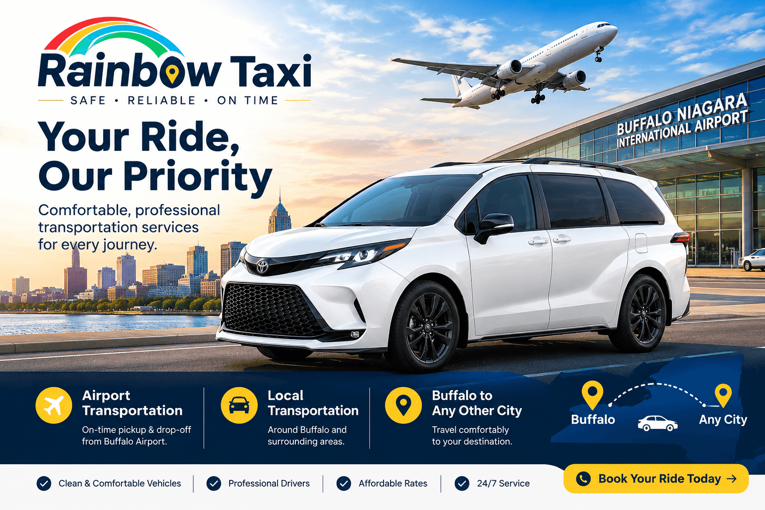 Rainbow Taxi Vehicle
